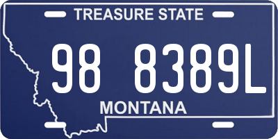 MT license plate 988389L