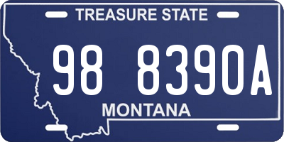MT license plate 988390A