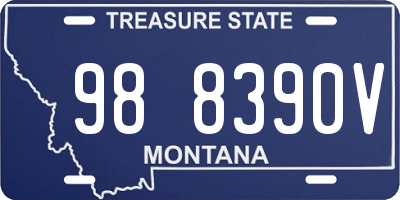 MT license plate 988390V