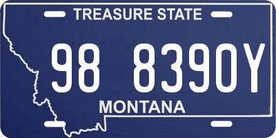 MT license plate 988390Y