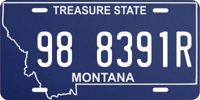MT license plate 988391R