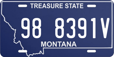MT license plate 988391V
