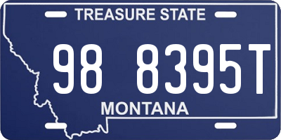 MT license plate 988395T