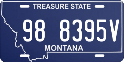 MT license plate 988395V