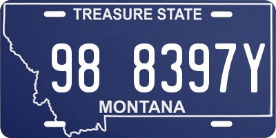 MT license plate 988397Y