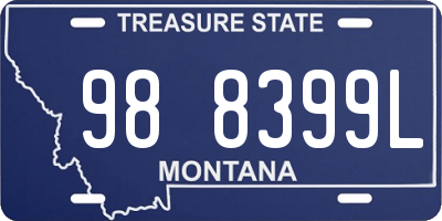 MT license plate 988399L