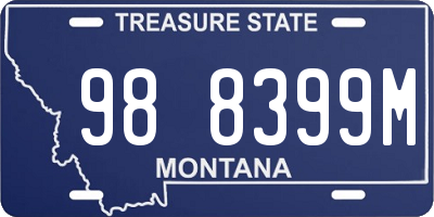 MT license plate 988399M