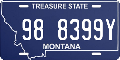 MT license plate 988399Y