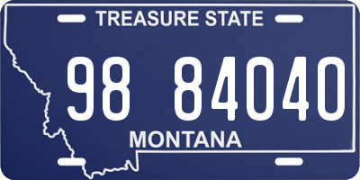 MT license plate 988404O