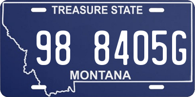 MT license plate 988405G