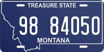 MT license plate 988405O