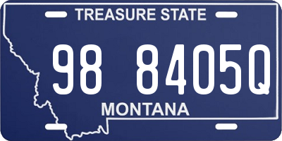MT license plate 988405Q