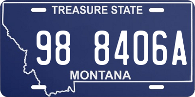 MT license plate 988406A