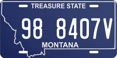 MT license plate 988407V