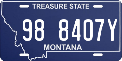 MT license plate 988407Y