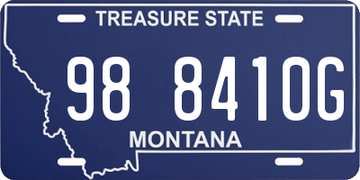 MT license plate 988410G