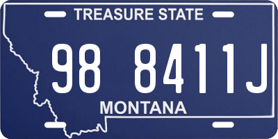 MT license plate 988411J