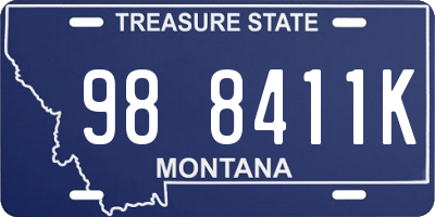 MT license plate 988411K