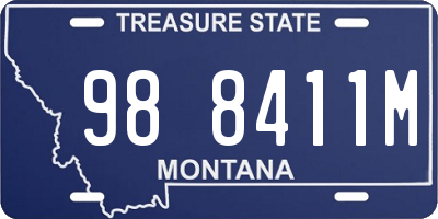 MT license plate 988411M