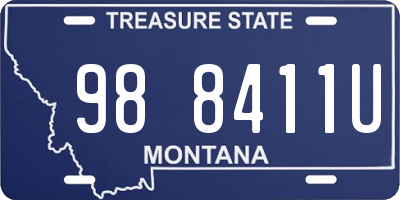MT license plate 988411U
