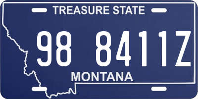 MT license plate 988411Z