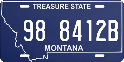 MT license plate 988412B