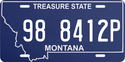 MT license plate 988412P