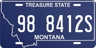 MT license plate 988412S