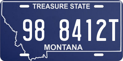 MT license plate 988412T