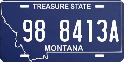 MT license plate 988413A