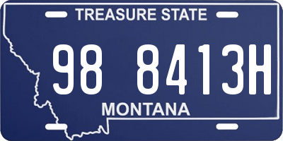 MT license plate 988413H