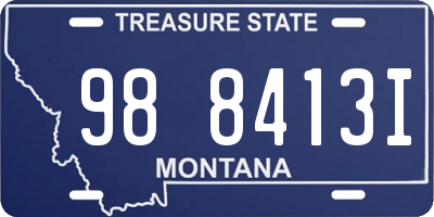 MT license plate 988413I