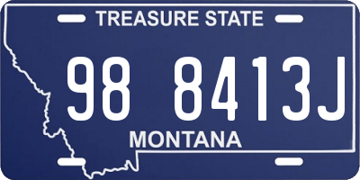 MT license plate 988413J