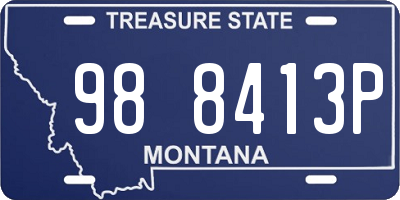 MT license plate 988413P