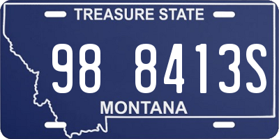 MT license plate 988413S
