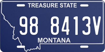 MT license plate 988413V