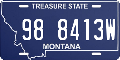 MT license plate 988413W