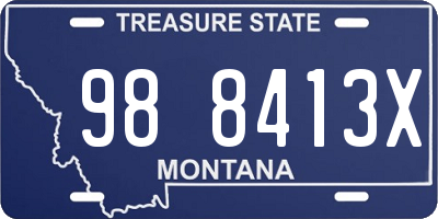 MT license plate 988413X