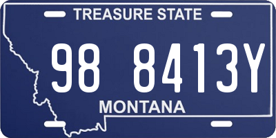 MT license plate 988413Y