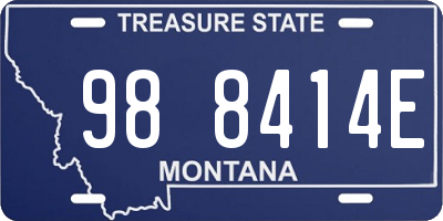 MT license plate 988414E