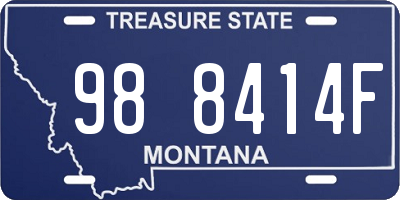 MT license plate 988414F