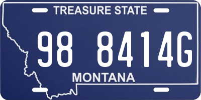 MT license plate 988414G