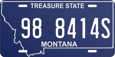 MT license plate 988414S