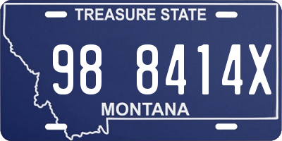 MT license plate 988414X