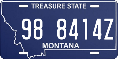 MT license plate 988414Z