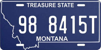 MT license plate 988415T