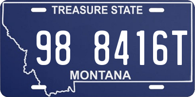 MT license plate 988416T