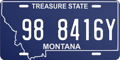 MT license plate 988416Y