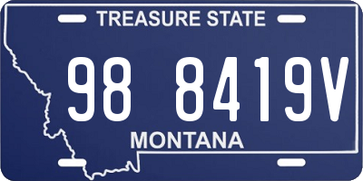 MT license plate 988419V