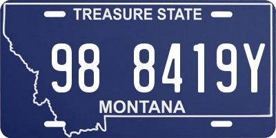 MT license plate 988419Y